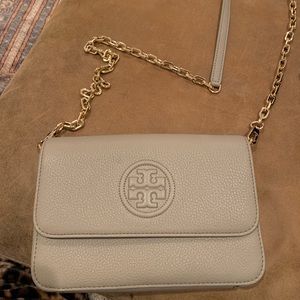 NWT Tory Burch Bombe Mini Bag in French Grey